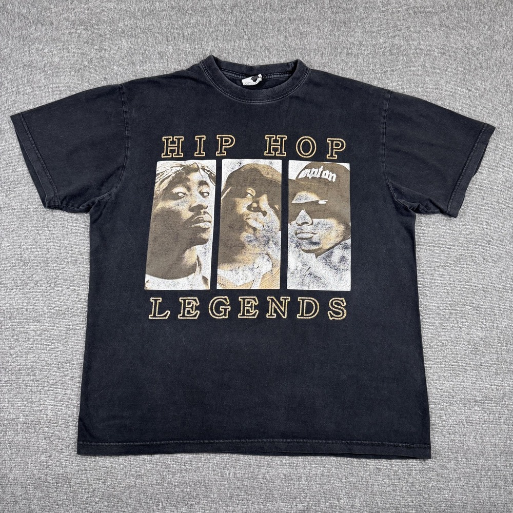 Vintage Hip Hop Legends Shirt Mens 2XL Rap Tee Tupac Biggie Eazy-E Phat Dog